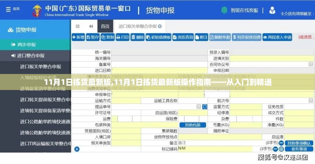 11月1日拣货最新版操作指南，从新手到熟练者的必读教程