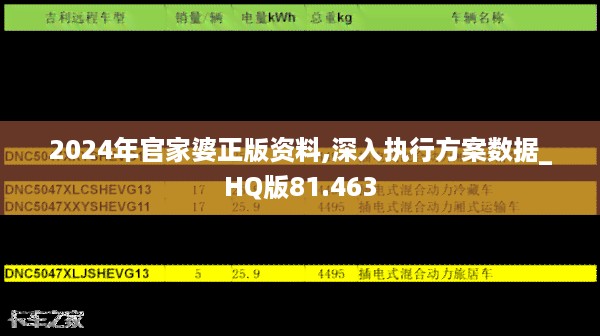 2024年官家婆正版资料,深入执行方案数据_hq版81.463