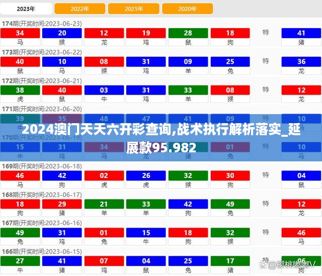 2024澳门天天六开彩查询,战术执行解析落实_延展款95.982