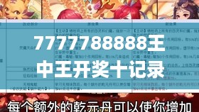 7777788888王中王开奖十记录网一,瞬时解答解释落实_n版70.308