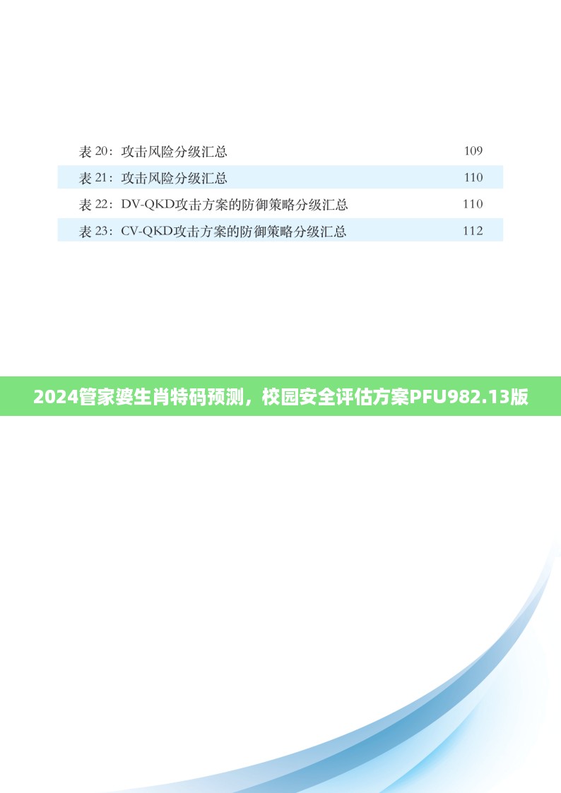 2024管家婆生肖特码预测，校园安全评估方案pfu982.13版