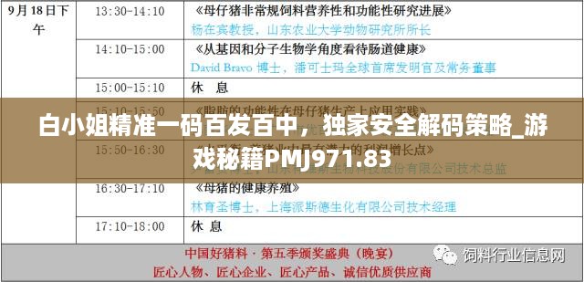 白小姐精准一码百发百中，独家安全解码策略_游戏秘籍pmj971.83